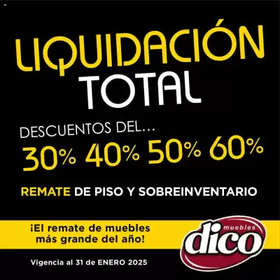 Catálogo Muebles Dico (válido hasta 31-01)