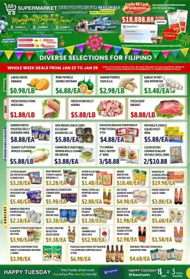 88 Supermarket flyer (valid until 29-01)