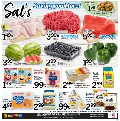 Sal's Grocery flyer (valid until 30-01)