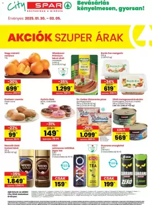 Spar akciós újság (érvényes eddig: 5-02)