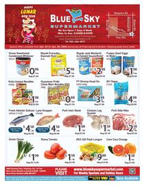 Blue Sky Supermarket flyer week 4 Page 1