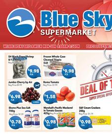 Blue Sky Supermarket flyer week 4 Page 1