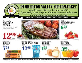 Pemberton Valley Supermarket flyer week 5 Page 1