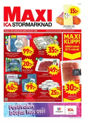 ICA Maxi reklamblad (giltig till och med 8-02)