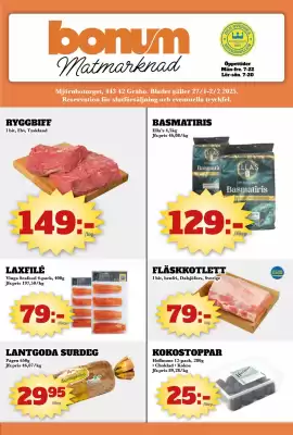 Bonum Matmarknad reklamblad (giltig till och med 2-02)