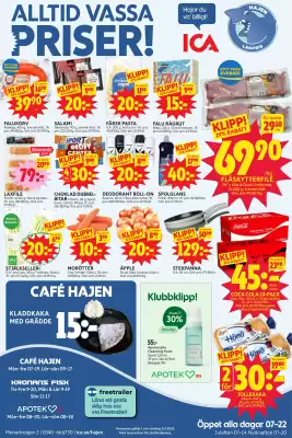 Ica Hajen Lagpris reklamblad (giltig till och med 2-02)