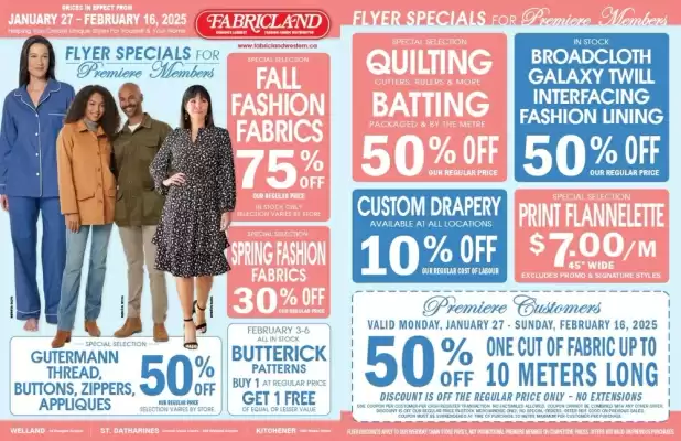 Fabricland flyer (valid until 16-02)