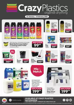 Crazy Plastics catalogue (valid until 9-02)