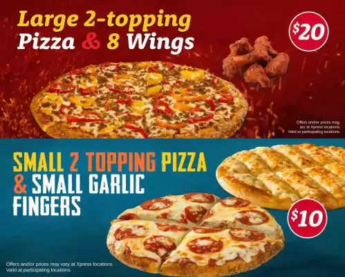 Greco Pizza flyer (valid until 10-02)