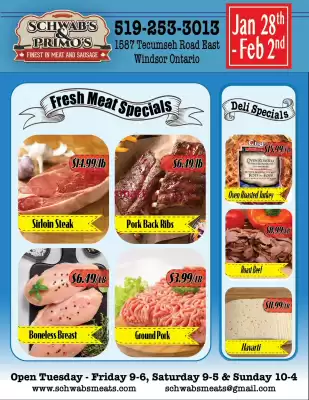 Schwab's & Primo's flyer (valid until 29-01)