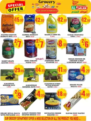 Al-Salam Supermarket flyer (valid until 12-02)