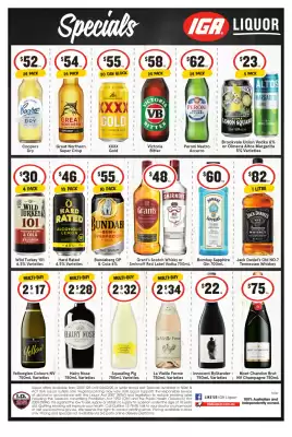 IGA Liquor catalogue (valid until 4-02)