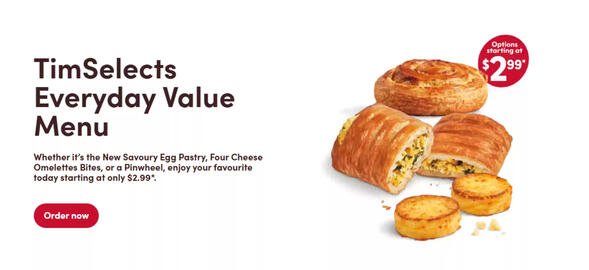 Tim Hortons flyer Page 1