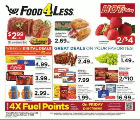 Food 4 Less Weekly Ad (valid until 4-02)