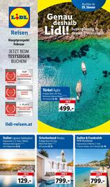 Lidl Reisen Flugblatt Seite 1