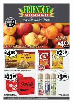 Friendly Grocer catalogue (valid until 4-02)