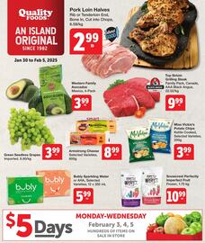 Quality Foods flyer week 5 Page 1