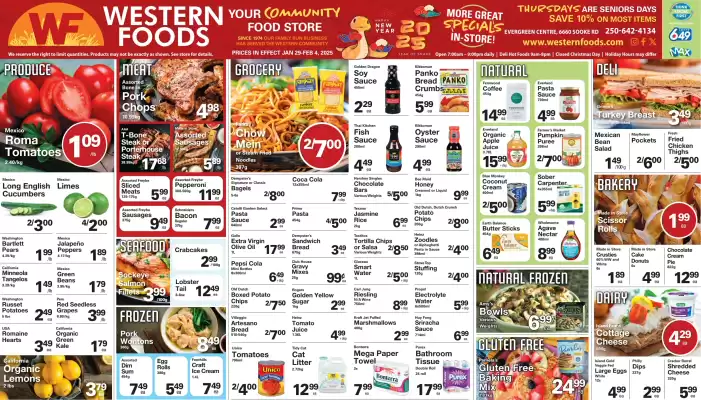 Western Foods flyer (valid until 4-02)