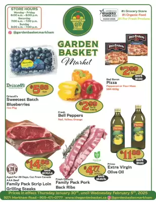 The Garden Basket flyer (valid until 5-02)