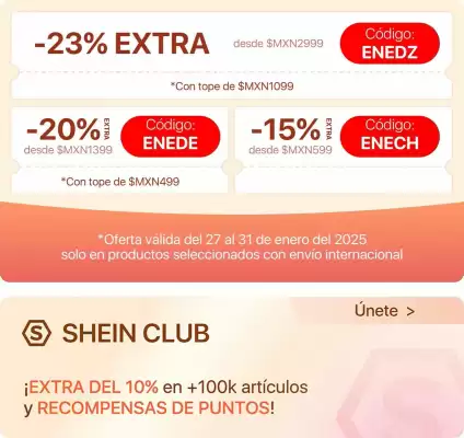 Catálogo SHEIN (válido hasta 31-01)