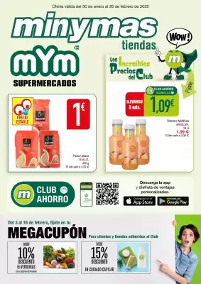 Folleto mYm supermercados (válido hasta el 26-02)