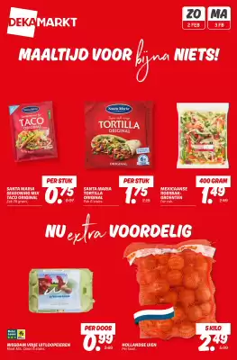 Dekamarkt folder - Nu of Nooit voordeel (geldig t/m 3-02)