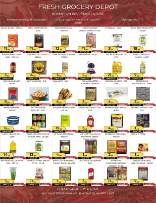 Fresh Grocery Depot flyer (valid until 12-02)