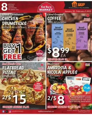 Red Barn Market flyer (valid until 11-02)