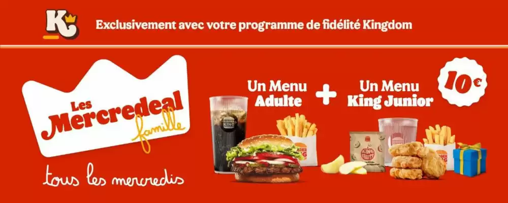 Catalogue Burger King (valable jusqu'au 28-02)