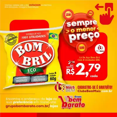 Catálogo Supermercado Bem Barato (válido até 3-02)