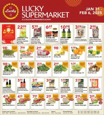 Lucky Supermarket flyer (valid until 7-02)