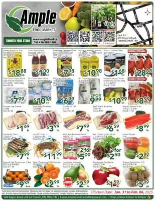 Ample Food Market flyer (valid until 5-02)