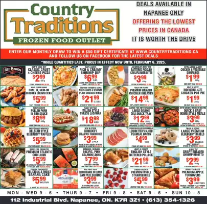 Country Traditions flyer (valid until 5-02)