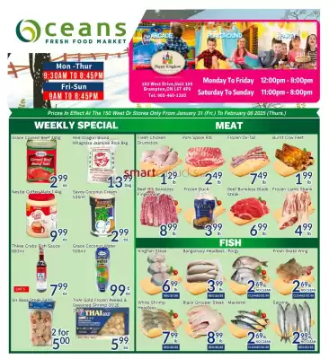 Oceans Fresh Food Market flyer (valid until 5-02)