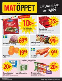 Matöppet reklamblad vecka 6 Sida 1