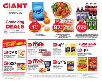 Giant Food Stores Weekly Ad week 5 Page 1