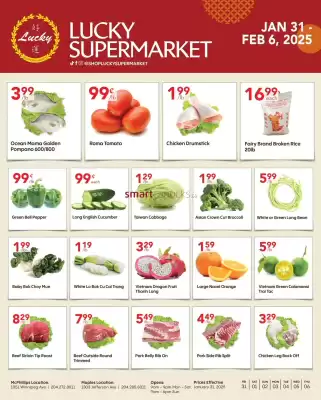 Lucky Supermarket flyer (valid until 6-02)