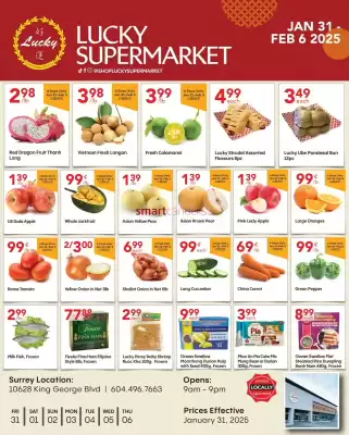 Lucky Supermarket flyer (valid until 6-02)