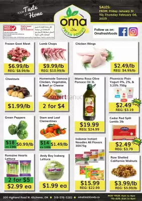 Oma Fresh Foods flyer (valid until 6-02)