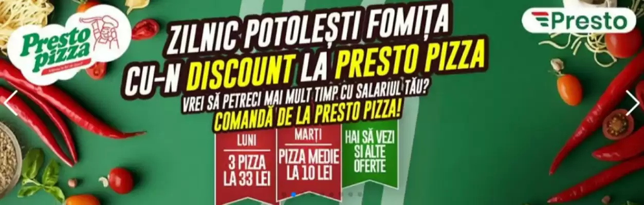 Catalog Presto Pizza (valid până la 6-02)