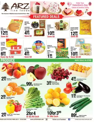 Arz Fine Foods flyer (valid until 6-02)