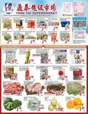 Tone Tai Supermarket flyer (valid until 6-02)