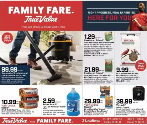 Family Fare Weekly Ad (valid until 1-03)