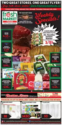 Fresh Market Foods flyer (valid until 3-02)