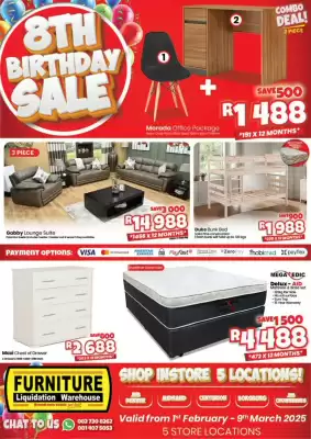 Furniture Liquidation Warehouse catalogue (valid until 9-03)