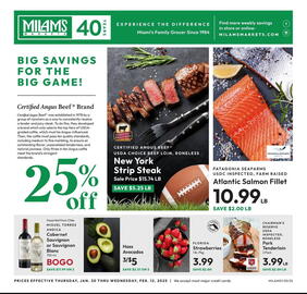 Milam's Market Weekly Ad Page 1