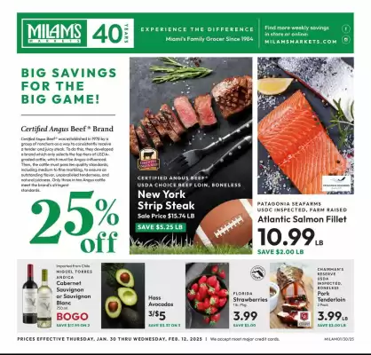 Milam's Market Weekly Ad (valid until 12-02)