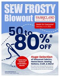 Fabricland flyer Page 1