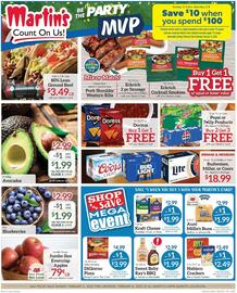 Martin's Super Markets Weekly Ad week 6 Page 1