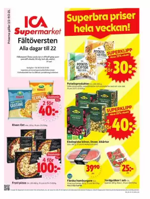 ICA Supermarket reklamblad (giltig till och med 9-02)